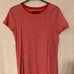 Red and white stripes T-shirt